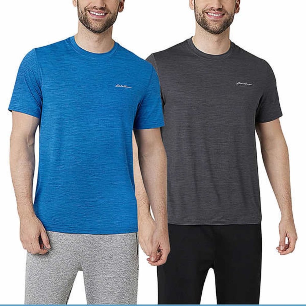 Eddie Bauer Men’s Motion Tee, 2-pack